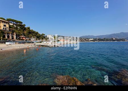 Italy Liguria Santa Margherita di Ligura waterfront Stock Photo