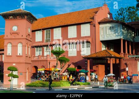 Malaysia Melaka State Melaka (Malacca) historic city listed as World Heritage by UNESCO Town Square Stock Photo