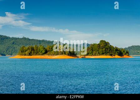 Malaysia Malaysian Borneo Sarawak State Lake Batang Ai Island Batang Ai National Park Stock Photo