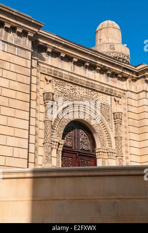 Azerbaijan Baku old downtown listed as World Heritage by UNESCO Juma mosque built in 14th century Stock Photo