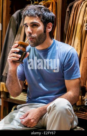 Argentine Vessel for drinking mate Stock Photo - Alamy