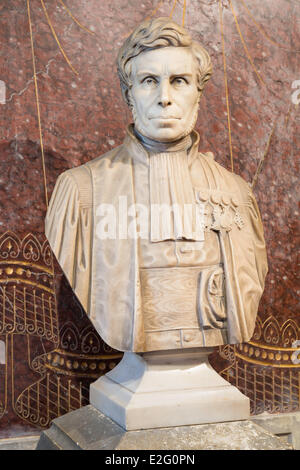 France Seine Maritime Rouen Museum of Natural History statue of Felix Archimede Pouchet director and foundator of the Museum Stock Photo