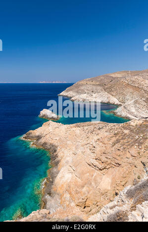 Greece Cyclades Islands Folegandros Island Stock Photo