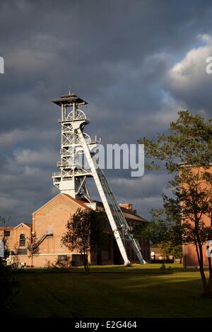 France Nord Wallers Aremberg mine site of the pit of Arenberg listed as World Heritage by UNESCO headframes Stock Photo