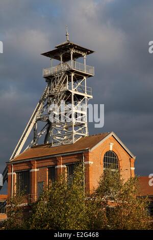 France Nord Wallers Aremberg mine site of the pit of Arenberg listed as World Heritage by UNESCO headframes Stock Photo