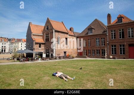 France Nord Lille Ilot Comtesse in the Vieux Lille (Old Town) Stock Photo