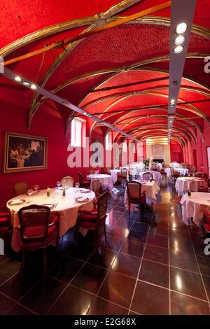 France Nord Lille restaurant of Hermitage Gantois former Hospice built in 1460 by Jean Cambe aka The Gantois and converted into Stock Photo