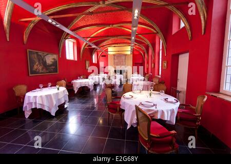 France Nord Lille restaurant of Hermitage Gantois former Hospice built in 1460 by Jean Cambe aka The Gantois and converted into Stock Photo