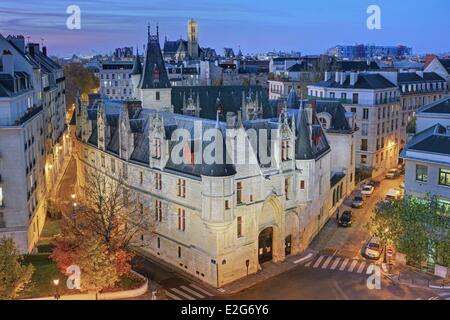 France Paris Hotel de Sens (Sens Mansion house) headquarters of Forney Library in Le Marais district Stock Photo