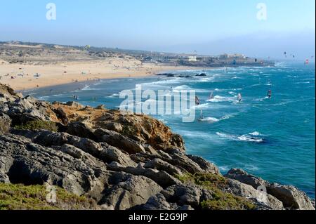 Portugal Lisbon region Cascais Guincho beach on the Estoril coast Stock Photo