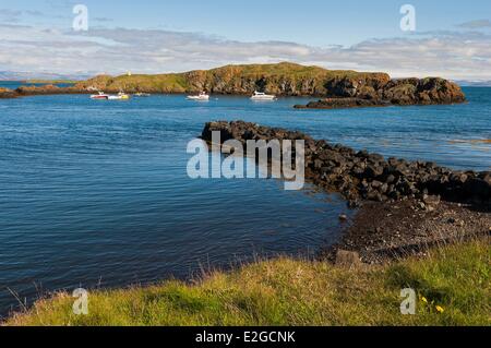 Iceland Westfjords Vestfirdir Region Breidafjordur Bay Flatey Island Stock Photo