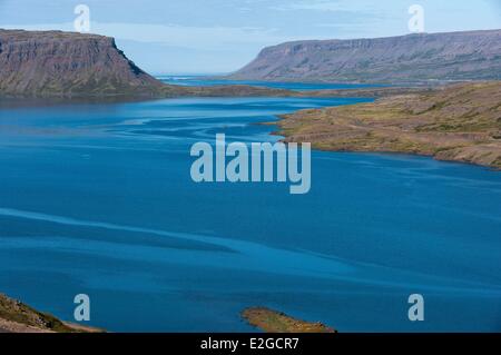 Iceland Westfjords Vestfirdir Region Breidafjordur Bay Kollafjordur fjord Stock Photo