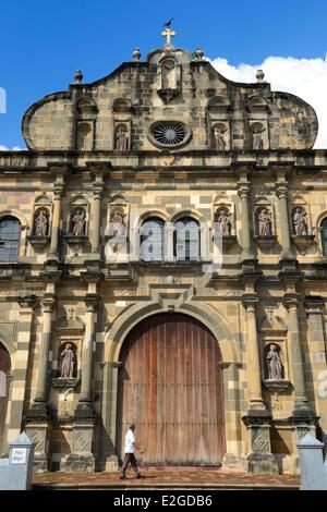 Panama Panama City historic town listed as World Heritage by UNESCO Casco Antiguo (Viejo) Barrio San Felipe cathedral of XVIIth century Stock Photo