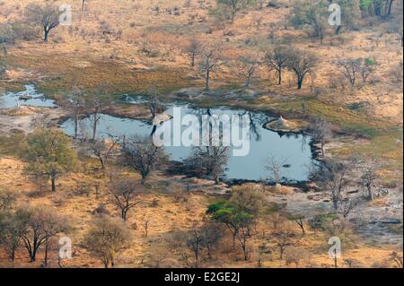 Botswana Northwest district Okavango Delta (aerial view) Stock Photo