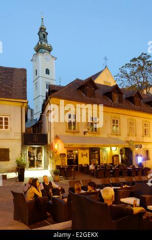 Croatia Zagreb old city Kaptol district Tkalciceva street Stock Photo