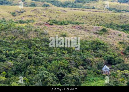 Panama Cocle province Anton Valley home nestled in forest Stock Photo