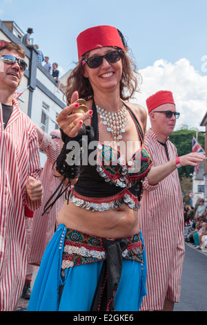 Wimborne Folk Festival 2014: Belly Dancer Stock Photo