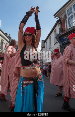 Wimborne Folk Festival 2014: Belly Dancer Stock Photo