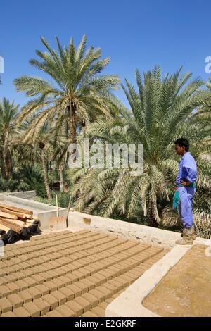 Sultanate of Oman Ad Dakhiliyah region Adam historic village restoration site Stock Photo