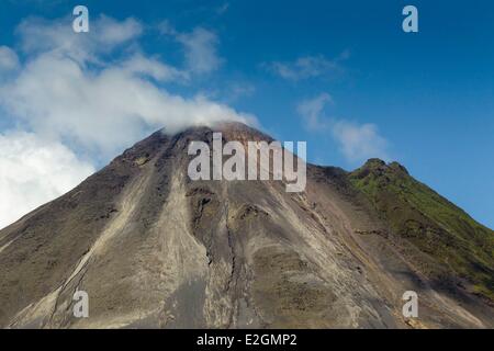Costa Rica Alajuela Volcan Arenal National Park view on volcano on a clear day Stock Photo