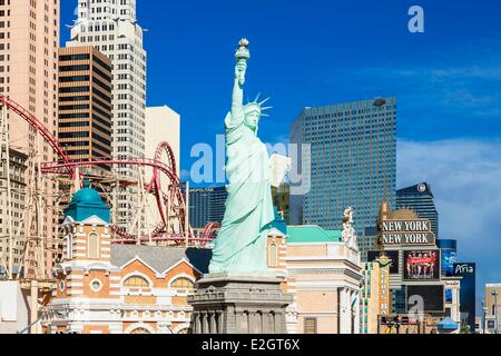 United States Nevada Las Vegas New-York Hotel Stock Photo