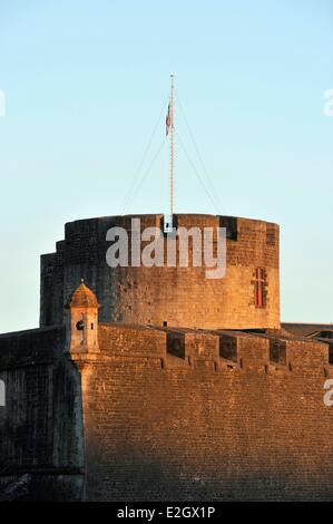 France Finistere Brest castle (Sea Museum) Stock Photo