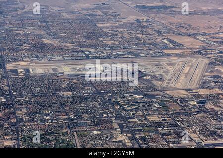 United States Nevada Las Vegas Las Vegas McCarran International AiRM-Eort (aerial view) Stock Photo