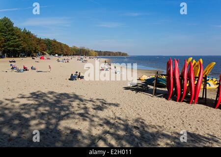 Canada Quebec province Laurentides Oka National Park beach on north shore of Lake Des Deux Montagnes Stock Photo