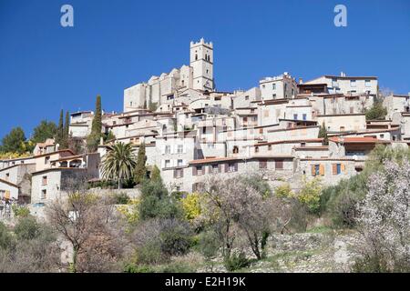 France Pyrenees Orientales Eus labelled Les Plus Beaux Villages de France (The Most Beautiful Villages of France) Stock Photo