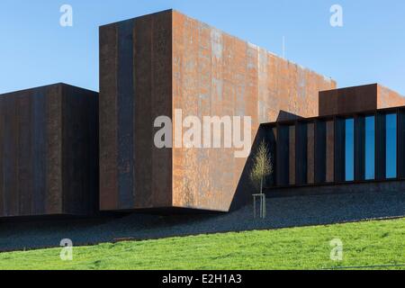 France Aveyron Rodez Soulages Museum designed by Catalan architects RCR associated with Passelac & Roques