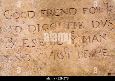 SHAKESPEARE EPITAPH Stock Photo - Alamy