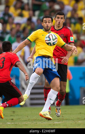 Fred (BRA), JUNE 17, 2014 - Football / Soccer : FIFA World Cup Brazil 2014 Group A match between Brazil 0-0 Mexico at the Castelao arena in Fortaleza, Brazil. (Photo by Maurizio Borsari/AFLO) Stock Photo