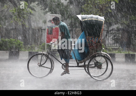 rain in dhaka Stock Photo