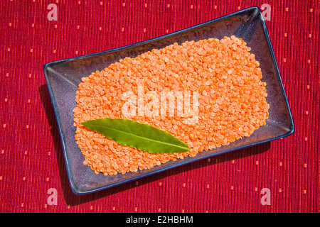 Red lentil is a typical ingredient Arabian cuisine Stock Photo