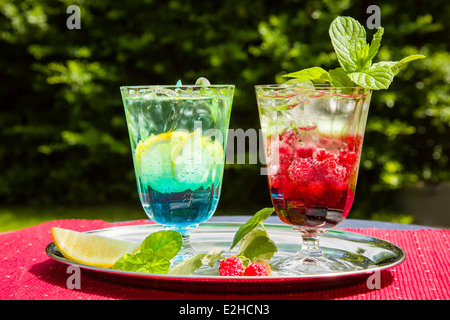 Fruit drinks are great summer refreshment Stock Photo