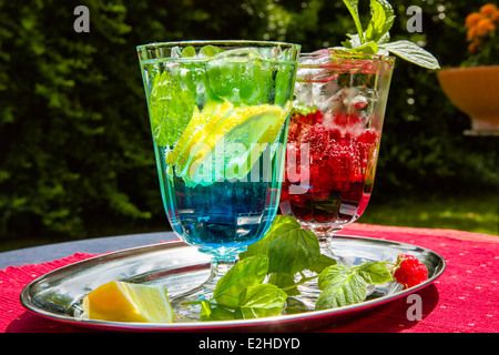 Fruit drinks are great summer refreshment Stock Photo