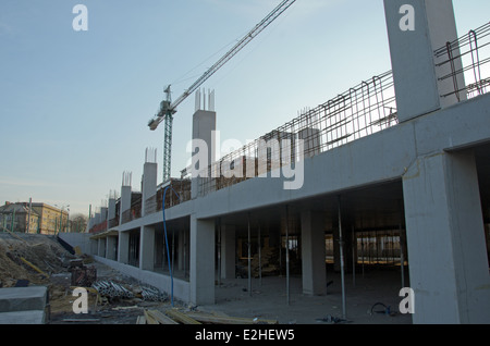 Photo of new building being constructed Stock Photo