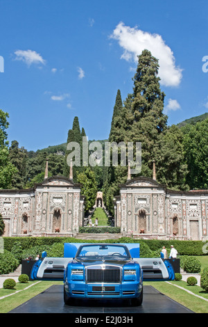 Rolls-Royce convertible at the Concorso d'Eleganza Villa d'Este, Lake Como, Italy, May 2014 Stock Photo