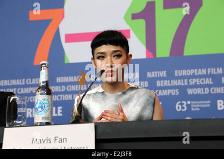 Mavis Fan at 63rd Berlin International Film Festival (Berlinale) - Will You Still Love Me Tomorow ? press conference - Grand Hyatt hotel in Potsdamer Platz square.  Credits: WENN.com  Where: Berlin, Germany When: 09 Feb 2013 Stock Photo