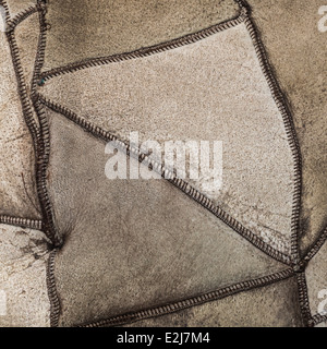 texture leather crosslinked background , closeup Stock Photo