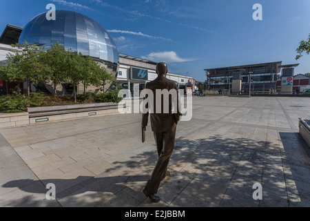 Statue of Cary Grant, Millennium Square, Bristol, Avon, UK Stock Photo