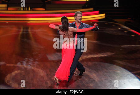 Paul Janke, Ekaterina Leonova on German RTL TV show 'Let's Dance' at Coloneum TV studios.  Where: Cologne, Germany When: 12 Apr 2013 Stock Photo