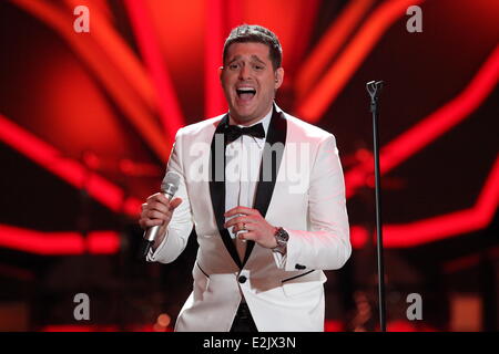 Michael Buble on German RTL TV show 'Let's Dance' at Coloneum TV studios.  Where: Cologne, Germany When: 12 Apr 2013 Stock Photo