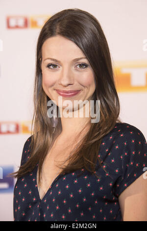 Julia Hartmann at a press event to promote RTL TV's broadcasting season 2013/2014 at Atlantic hotel.  Where: Hamburg, Germany When: 10 Jul 2013 Stock Photo