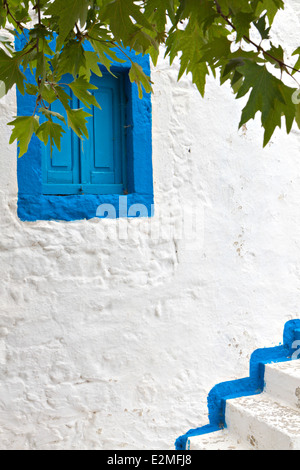 Traditional Greek house at Kos island in Greece Stock Photo