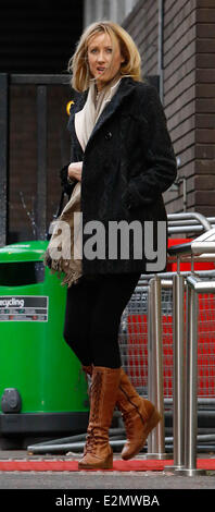 Celebrities at the ITV studios  Featuring: Sally Roberts Where: London, United Kingdom When: 03 Jan 2013 Stock Photo