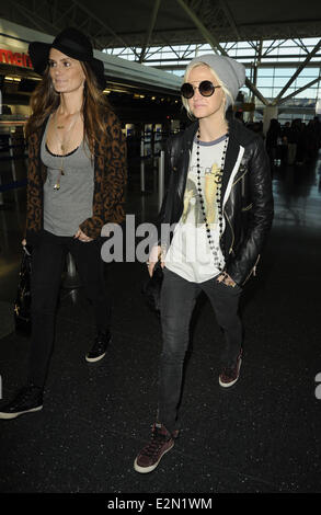 Ashlee Simpson arrives at John F. Kennedy International Airport (JFK)  Featuring: Ashlee Simpson Where: New York City, New York, United States When: 07 Jan 2013ENN.com Stock Photo