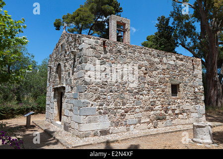 Traditional orthodox greek church of Saint John at Kos island in Greece Stock Photo