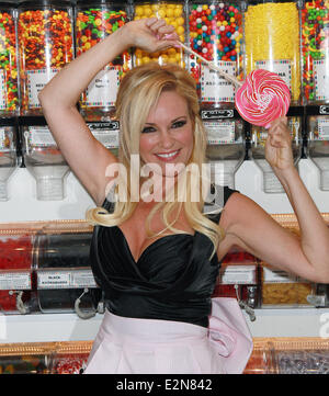 Las Vegas, Nevada, USA. 20th June, 2014. Televison personality/model Bridget Marquardt hosts a trunk show to debut her apron collection ''Celebrate with Bridget'' on June 20, 2014 at Sugar Factory Paris in Las Vegas, Nevada Credit:  Marcel Thomas/ZUMAPRESS.com/Alamy Live News Stock Photo