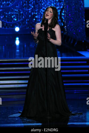 2013 Miss America Preliminary Competition at Planet Hollywood Resort and Casino  Featuring: Miss Maine Molly Bouchard Where: Las Vegas, NV, United States When: 11 Jan 2013 Stock Photo